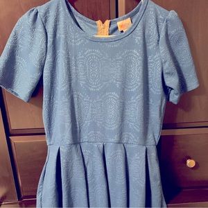 Lularoe Amelia dress, blue,size M